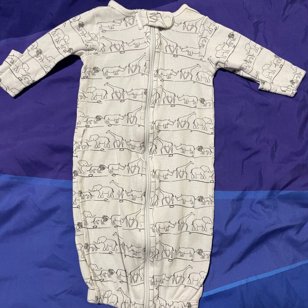 🔥Free w/Bundle🔥 Touched By Nature Baby Nightgown, 0-6 Months, *Small Holes*